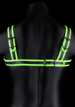 Buckle Harness - Glow in the Dark - Neon Green/Black - S/M - Afbeelding 4