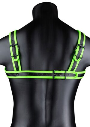Buckle Harness - Glow in the Dark - Neon Green/Black - S/M - Afbeelding 6