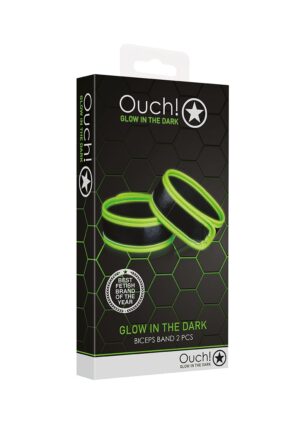 Biceps Band - Glow in the Dark - Neon Green/Black - Afbeelding 2