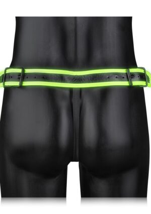 Striped Jock Strap - GitD - Neon Green/Black - S/M - Afbeelding 6
