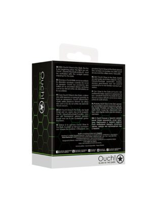 Glass Butt Plug - Glow in the Dark - Large - Clear - Afbeelding 3