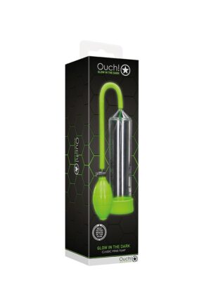 Classic Penis Pump - Glow in the Dark - Neon Green - Afbeelding 2