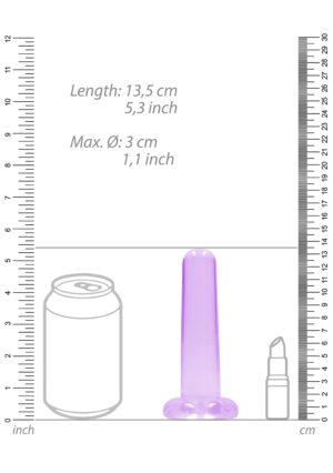 5.3'' / 13.5cm Non Realistic Dildo Suction Cup - Purple - Afbeelding 3