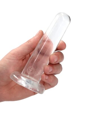 5.3'' / 13.5cm Non Realistic Dildo Suction Cup - Transparent - Afbeelding 5