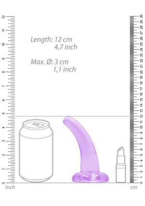 4.5'' / 11.5cm Non Realistic Dildo Suction Cup - Purple - Afbeelding 3