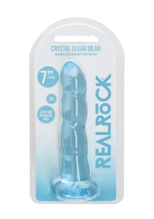 7'' / 17cm Non Realistic Dildo Suction Cup - Blue - Afbeelding 2