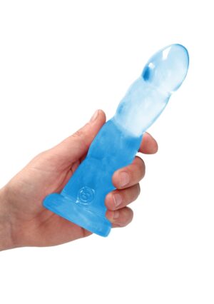 7'' / 17cm Non Realistic Dildo Suction Cup - Blue - Afbeelding 5