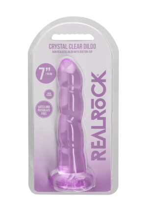 7'' / 17cm Non Realistic Dildo Suction Cup - Purple - Afbeelding 2