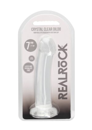 6.7'' / 17cm Non Realistic Dildo Suction Cup - Transparent - Afbeelding 2