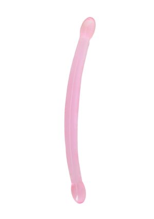 17'' / 42cm Non Realistic Double Dildo - Pink - Afbeelding 1
