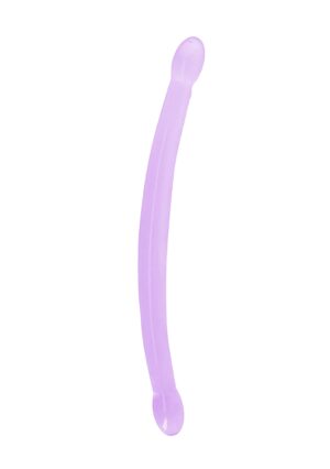 17'' / 42cm Non Realistic Double Dildo - Purple - Afbeelding 1