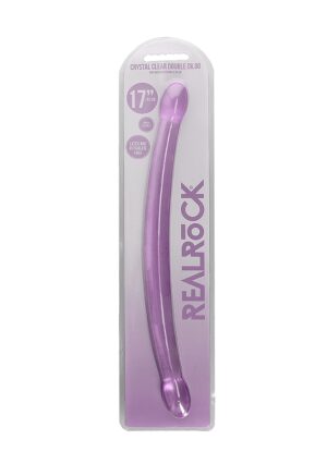 17'' / 42cm Non Realistic Double Dildo - Purple - Afbeelding 2
