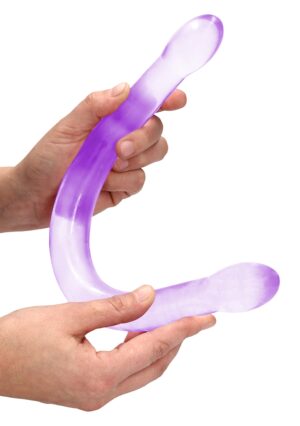 17'' / 42cm Non Realistic Double Dildo - Purple - Afbeelding 4
