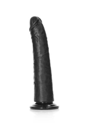 Dildo without Balls with Suction Cup - 7''/ 18 cm - black - Afbeelding 1