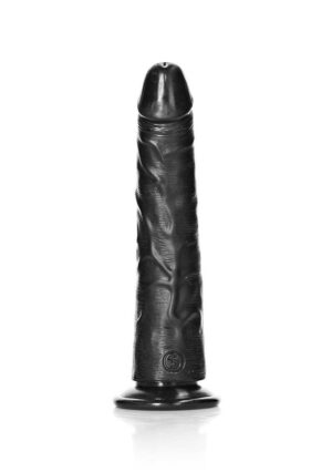 Dildo without Balls with Suction Cup - 7''/ 18 cm - black - Afbeelding 4