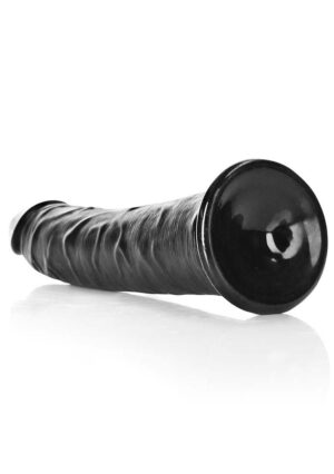 Dildo without Balls with Suction Cup - 7''/ 18 cm - black - Afbeelding 6