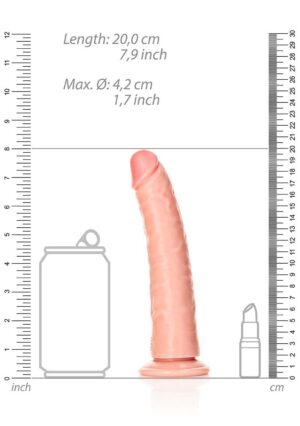Dildo without Balls with Suction Cup - 7''/ 18 cm -- flesh - Afbeelding 3