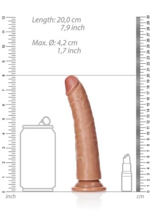 Dildo without Balls with Suction Cup - 7''/ 18 cm -- tan - Afbeelding 3
