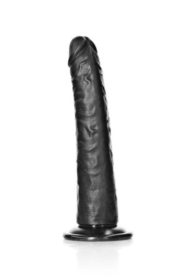 Dildo without Balls with Suction Cup - 8''/ 20.5 cm -- black - Afbeelding 1