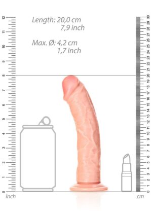Dildo without Balls with Suction Cup - 7''/ 18 cm - flesh - Afbeelding 3
