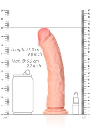 Dildo without Balls with Suction Cup - 9''/ 23 cm - flesh - Afbeelding 3