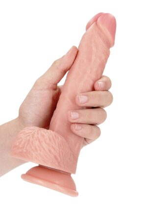 Dildo with Balls and Suction Cup - 8''/ 20.5 cm - flesh - Afbeelding 7