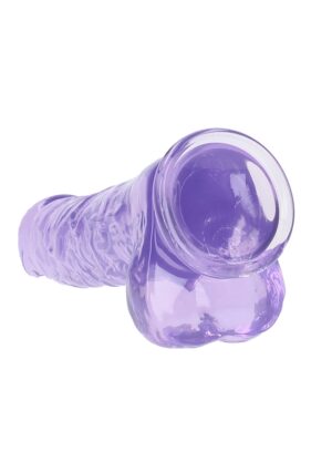 10" / 25.4 cm Realistic Dildo With Balls - Purple - Afbeelding 6