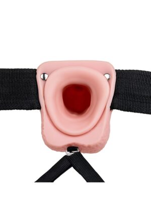 Hollow Strap-on with Balls - 9'' / 23 cm - Flesh - Afbeelding 4