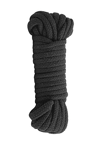 6097246187118 * basic cotton bondage rope japanese style black 10mtr