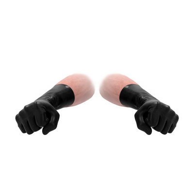 Fistit - Latex Short Gloves - Black 1 Fistit - Latex Short Gloves - Black