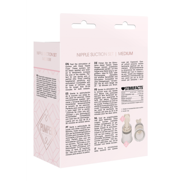 Nipple Suction Set Medium - Transparent