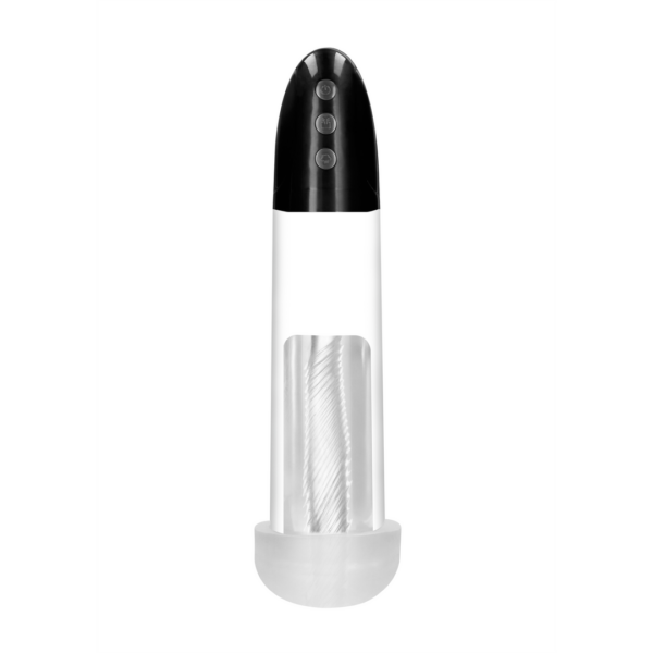 Rechargeable Automatic Cyber Pump with Sleeve - Transparent