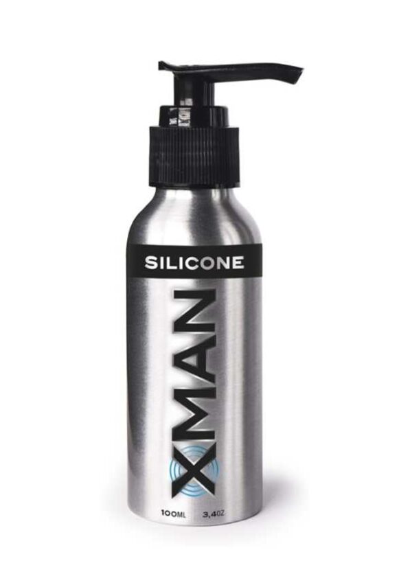 Xman-100.jpg xman silicone glijmiddel 100ml (aluminium fles)
