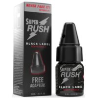 super rush black label poppers 10ml with adapater
