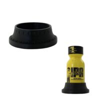 no flip holder 15ml round (jj) bottle black