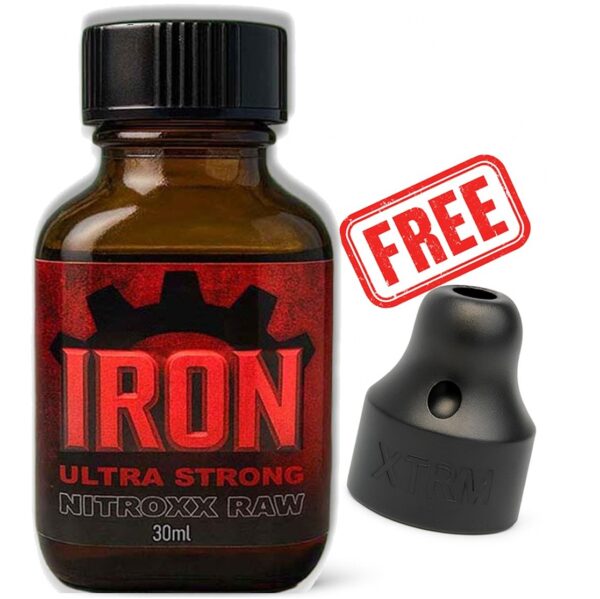 6154401840872 iron nitroxx raw ultra strong poppers 30ml with sniffer