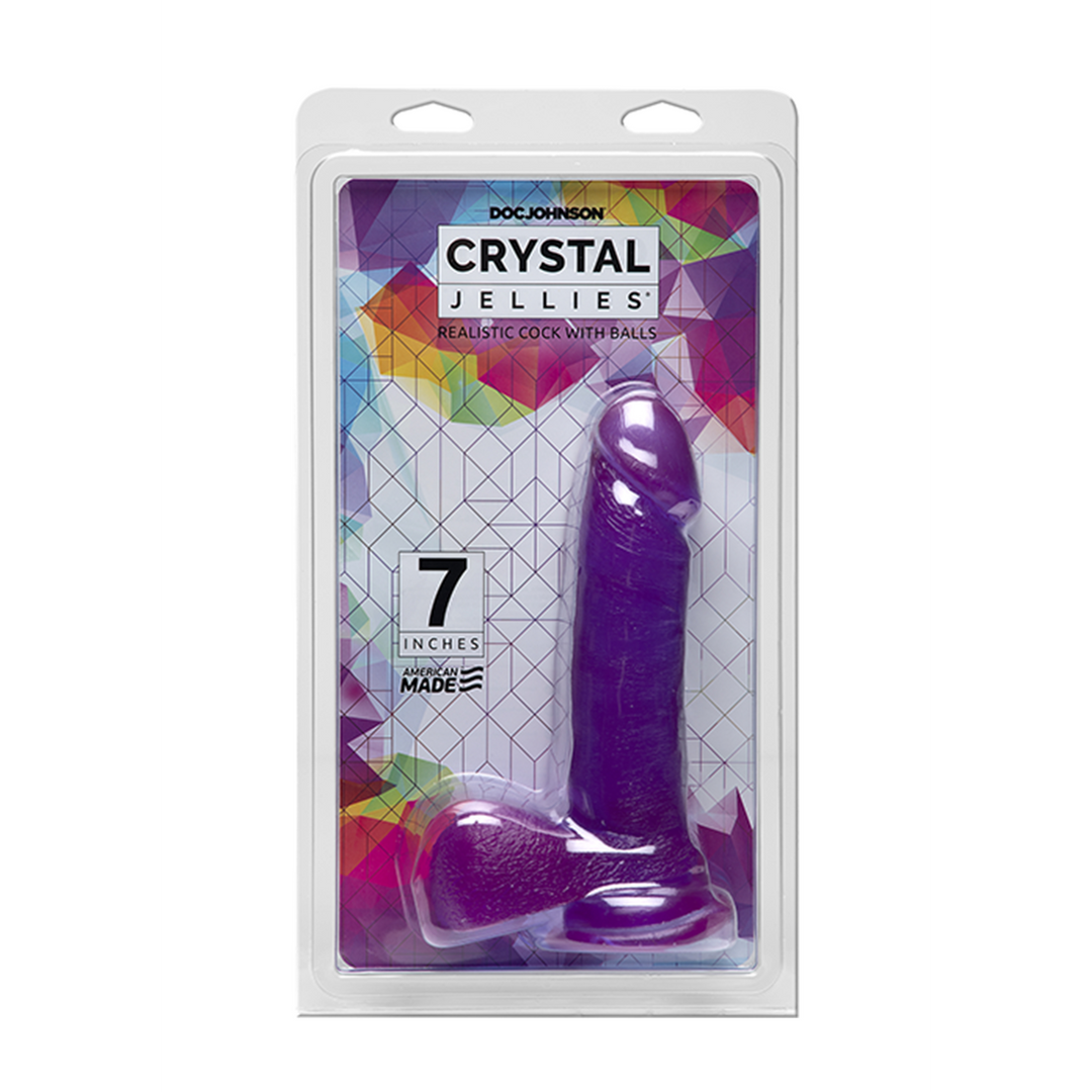 Crystal Jellies  - Realistische Cock met Ballen - 8 / 20 cm