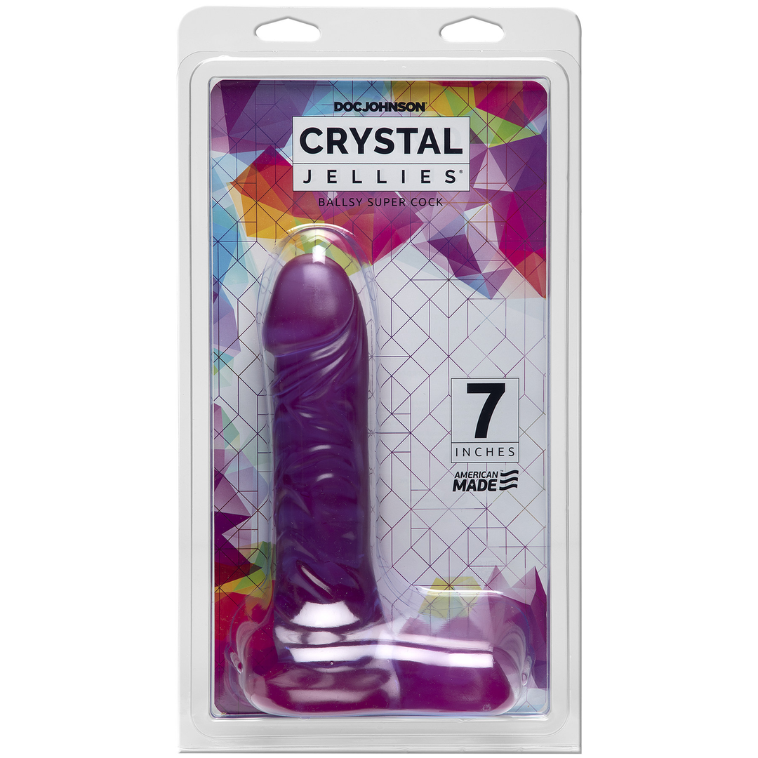 Crystal Jellies  - Ballsy Super Cock - Dildo - 7 / 18 cm