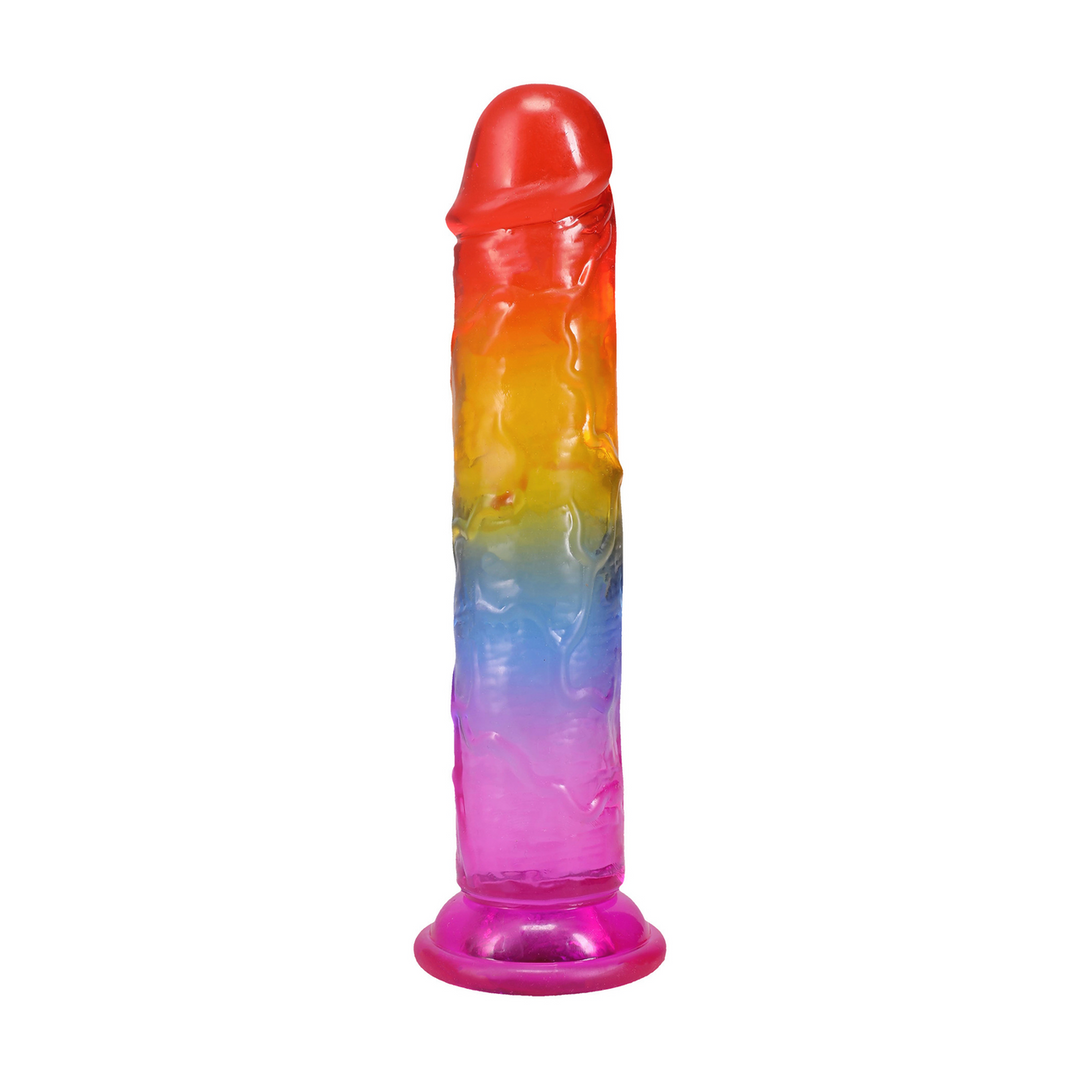 Crystal Jellies  - Classic Dong - 7 / 17,8 cm - Regenboog