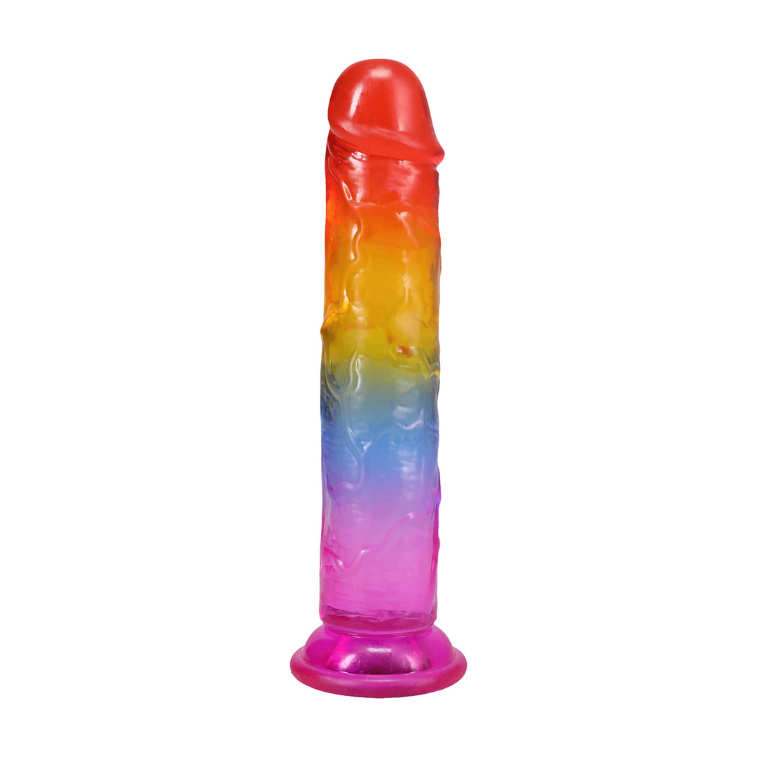 Crystal Jellies  - Classic Dong - 7 / 17,8 cm - Regenboog