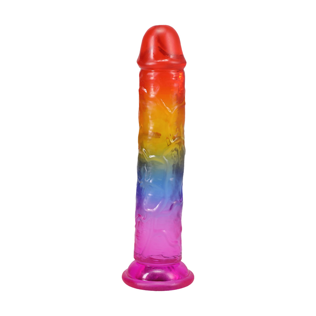 Crystal Jellies  - Classic Dong - 7 / 17,8 cm - Regenboog