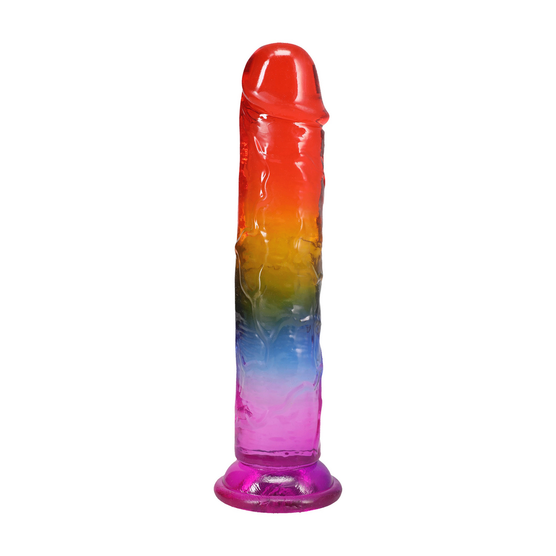 Crystal Jellies  - Classic Dong - 8,5 / 21,6 cm - Regenboog