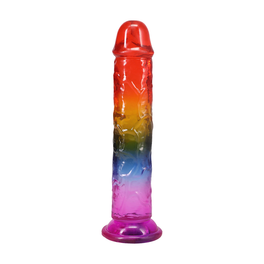 Crystal Jellies  - Classic Dong - 8,5 / 21,6 cm - Regenboog