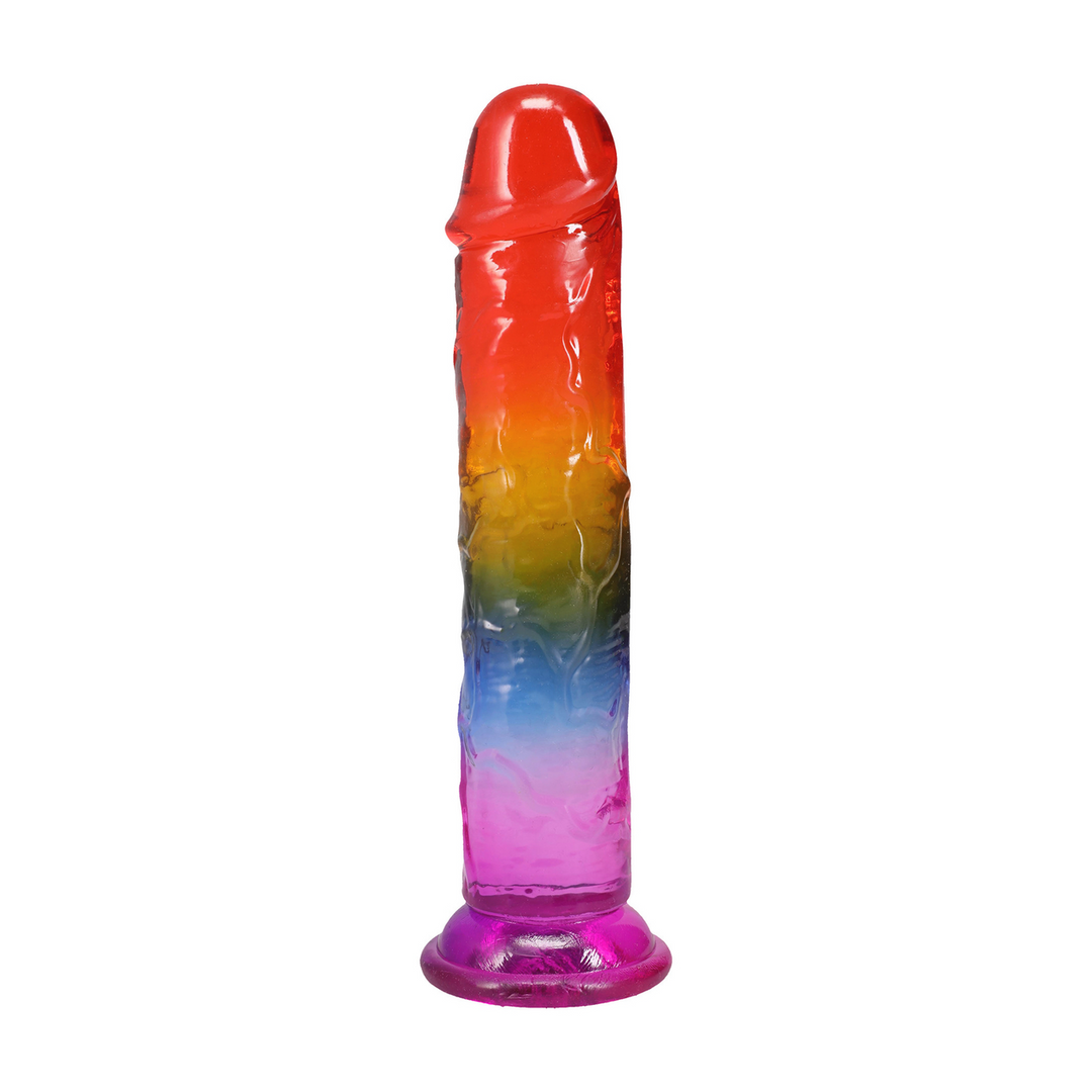 Crystal Jellies  - Classic Dong - 8,5 / 21,6 cm - Regenboog