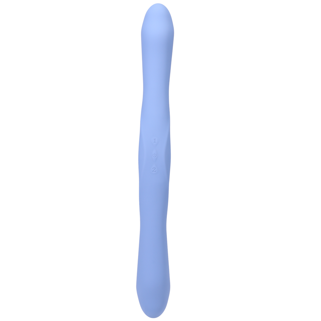 Tryst  - Duet - Double Ended Vibrator met Draadloze Afstandsbediening - Periwinkle