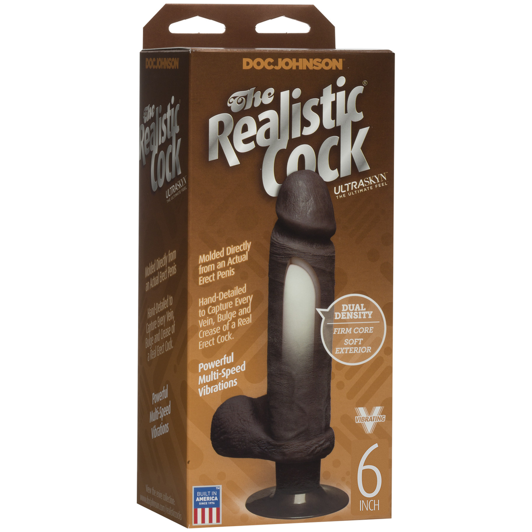 The Realistic Cock  - Vibrerende ULTRASKYN Dildo - 6 / 15 cm