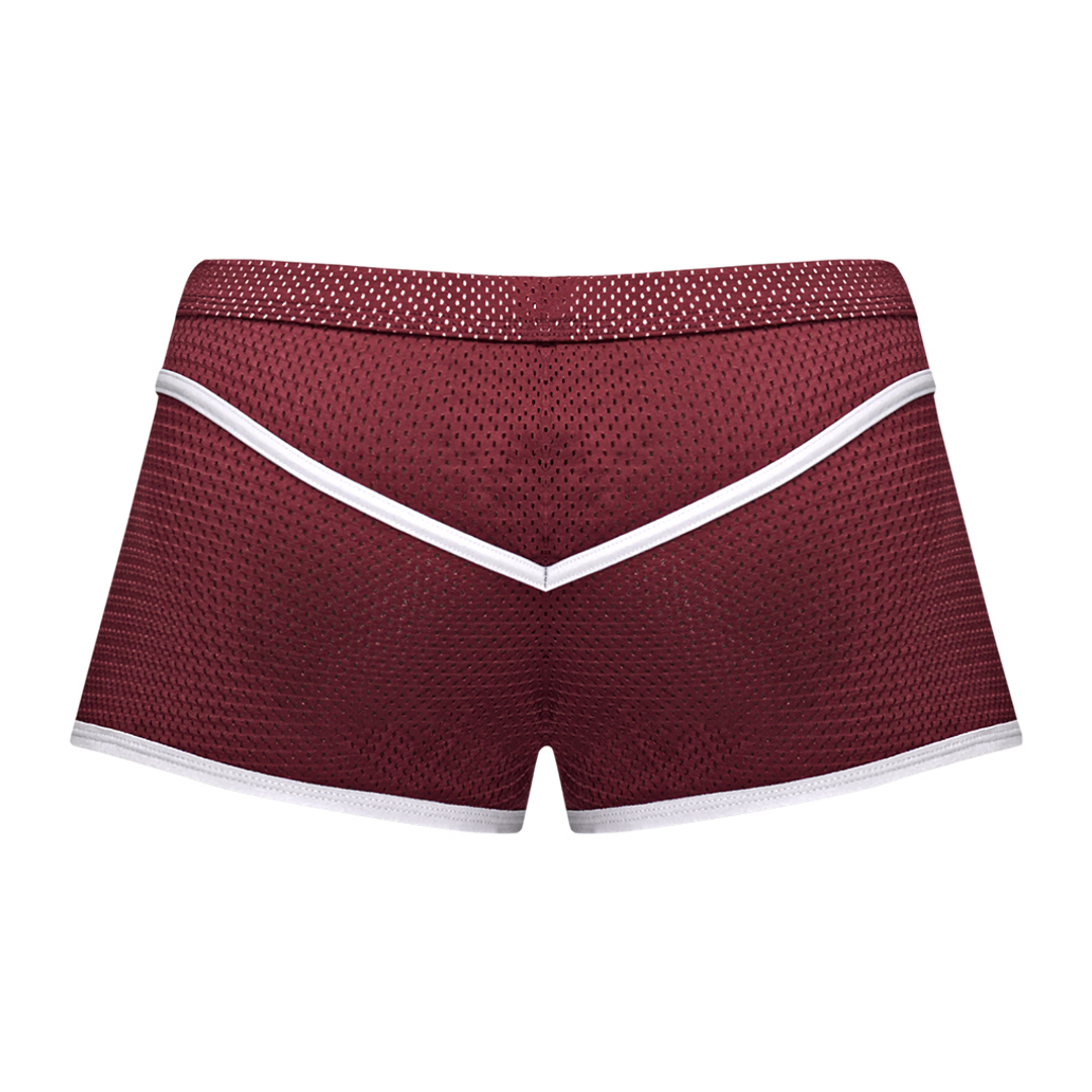 Sport Mesh - Mini Short - L - Burgundy