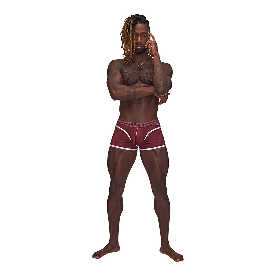 Sport Mesh - Mini Short - L - Burgundy