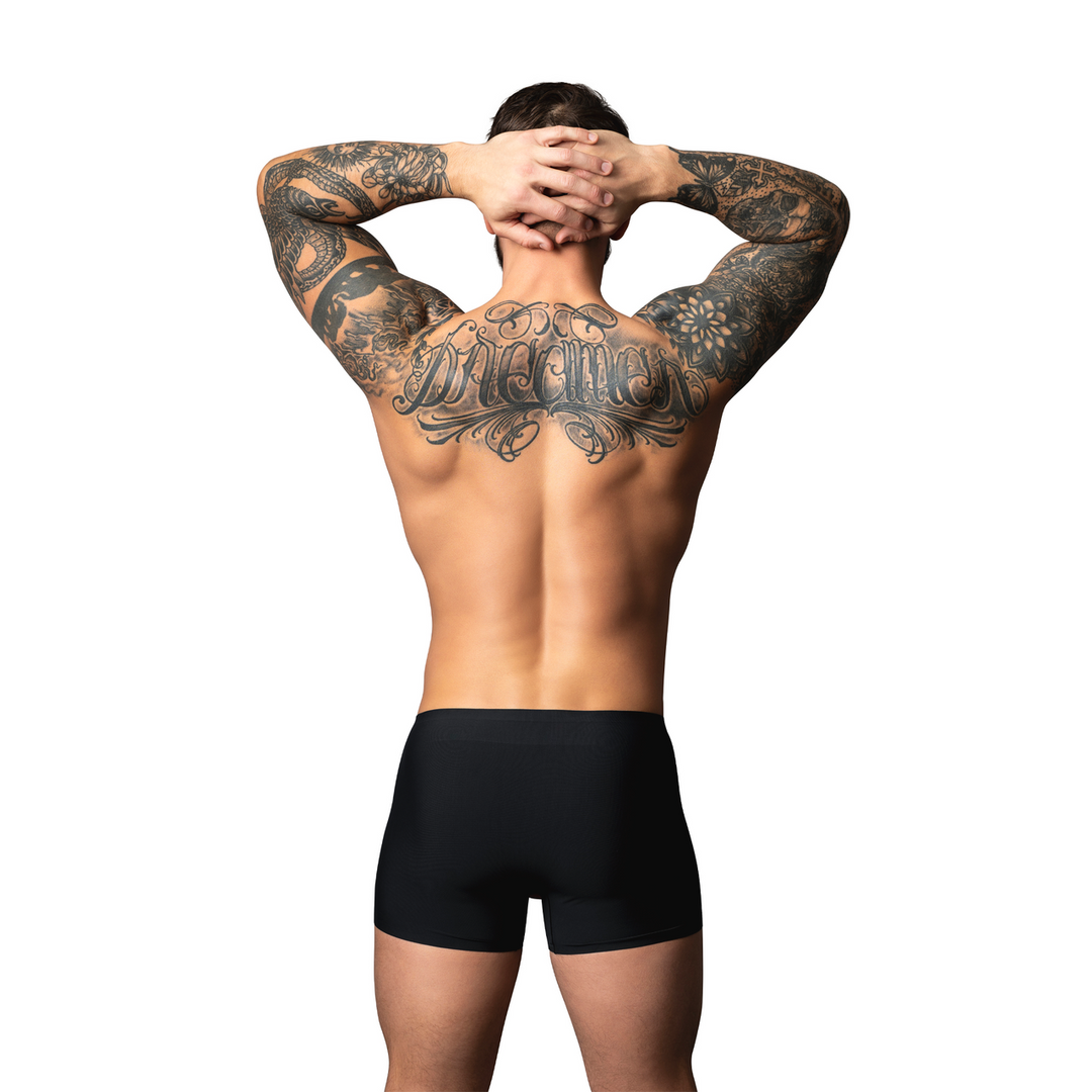 Hot Mesh - Pouch Short - L - Zwart/Rood