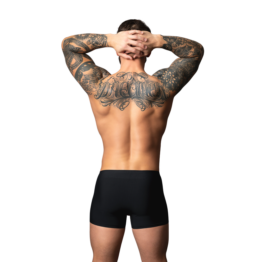 Hot Mesh - Pouch Short - M - Zwart/Rood